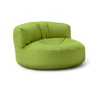 Lumaland - Pouf salon - Canapé pouf - Rond - Pour l'extérieur - Rembourrage de 320 l - 90 x 50 cm - Vert