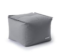 Lumaland Pouf-Sac modulaire | Pouf imperméable | Tabouret Extensible Individuel & léger | Salon intérieur & extérieur | Sièges lavables pour Jardin & intérieur | 54x54x54 cm [Gris]