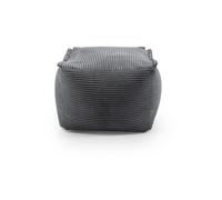 Lumaland Tabouret de pouf modulaire en velours côtelé - Structure douce - Idéal pour modules de canapé et pouf - Pour salon et co - 54 x 54 x 40 cm