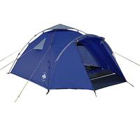 Lumaland Tente de Camping | 3-4 Personnes Family Tente | Intérieur 210 x 210 x 120 cm | Imperméable et Coupe-Vent | Idéal comme Camping, Festival et Tente de Voyage | Ultra léger et Robuste [Bleu]