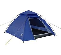 Lumaland Tente de camping pop-up | Tente dôme pour 2 à 3 personnes 215 x 195 x 120 cm | Tente igloo 4 saisons | Tente de trekking et festival | Léger, étanche et robuste | Montage simple, rapide [bleu