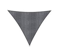 Lumaland Voile d'ombrage Cordes de Fixation incluses | Triangulaire 5 x 5 x 5 mètres Protection Solaire | 100% HDPE avec Le Filtre UV de Protection [Gris]