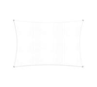 Lumaland Voile d'ombrage rectangulaire - 2 x 3 m - Protection Solaire résistante aux intempéries - avec Cordes de Fixation - pour terrasse, Jardin et Balcon - en polyéthylène Haute densité - avec