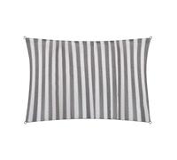Lumaland Voile d'ombrage rectangulaire Cordes de Fixation incluses - 100% HDPE avec Le Filtre UV de Protection 3x4 - Gris/Blanc