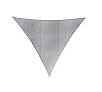 Lumaland Voile d'ombrage Triangulaire - 4 x 4 x 4 m - Protection Solaire résistante aux intempéries - avec Cordes de Fixation - pour terrasse, Jardin et Balcon - avec Protection UV - Gris Clair
