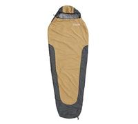 Lumaland Where Tomorrow Mumienschlafsack Sac de Couchage Ultra Adulte (Unisexe), Curry/Gris-Petit et léger, 220 x 80 cm | Small & Light | 700g