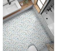 Lumalea Stickers carrelage de Sol Anti-dérapant - Motif Terrazzo 3617682404117-35x35 cm