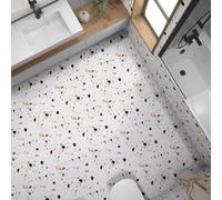 Lumalea Stickers carrelage de Sol Anti-dérapant - Motif Terrazzo 3617682459445-35x35 cm