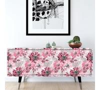 Lumalea Stickers Meuble - Fleurs 3617682046379 - Adhésif Mat - Hauteur 100 x Largeur 300 cm