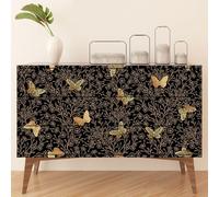Lumalea Stickers Meuble - Fleurs Papillons 3617681278047 - Adhésif Brillant - Hauteur 80 x Largeur 160 cm