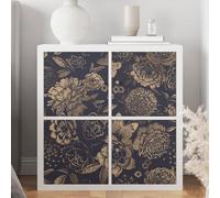 Lumalea Stickers Meuble - Fleurs Papillons 3617681282761 - Adhésif Mat - 1 Sticker - 75x75 cm