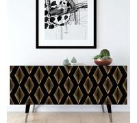 Lumalea Stickers Meuble - Motif Géométrique 3617689917337 - Adhésif Mat - Hauteur 100 x Largeur 300 cm