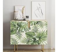 Lumalea Stickers Meuble - Motif Tropical 3617689933177 - Adhésif Brillant - Hauteur 60 x Largeur 90 cm