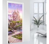 Lumalea Stickers pour Porte - Château Enchanté 3617681304425 - Adhésif Mat - Largeur 83 x Hauteur 205 cm
