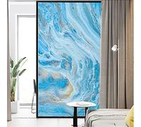 Lumanduo Film autocollant décoratif pour vitrail - Vue sur la mer - 40 x 80 cm