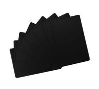 Lumanious CR80 30 mm (CR8030) Lot de 20 cartes vierges en plastique noir de qualité graphique pour la plupart des imprimantes de badges d'identité photo