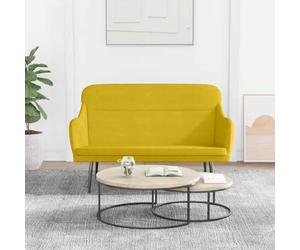 Lumanois Banc Jaune 110x76x80 cm Velours Bancs Jaune,351450