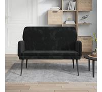 Lumanois Banc Noir 108x79x79 cm Velours Bancs Noir,351419
