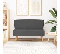 Lumanois Canapé 117x55,5x77 cm Tissu Gris foncé Canapés Gris,244071