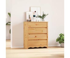 Lumanois Commode Drammen Chêne 76,5 x 40 x 91 cm Bois de pin Massif Commodes Marron,42003052