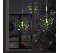 Lumanois Feux d'artifice Noël d'extérieur 4 pcs Multicolore 20cm 560 LED Éclairage de Noël Multicolour,328610