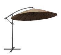 Lumanois Parasol Suspendu avec Poteau Taupe 3 m Pelouses & Jardins Taupe,47223