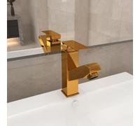 Lumanois Robinet de lavabo rétractable Finition dorée 157x172 mm Plomberie Or,149077