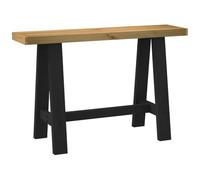 Lumanois Table Console NOAIN Pieds en Forme de A 120x30x75 cm Massif pin Tables Brun,4100036