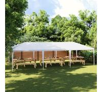 Lumanois Tente de réception 4 x 9 m Blanc Pelouses & Jardins Blanc,48500