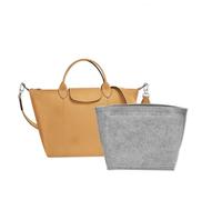 lumanothy Organisateur de Sac en Feutre avec Plusieurs Poches, Insert de Sac à Main Léger avec Poche Zippée, Organisateur pour Tote Bag, Gris clair, S