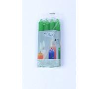 Lumar 87613 Bougies Cylindriques, Vert, Lot de 4