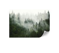 LUMASOUL Papier Peint Intissé 100x70 cm - Éclectique Panoramique Tapisserie Murale Facile à Monter - Papiers Peints Modernes Pour le Salon & Chambre à Coucher - Forêt