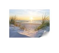 LUMASOUL Papier Peint Intissé 400x280 cm - Éclectique Panoramique Tapisserie Murale Facile à Monter - Papiers Peints Modernes Pour le Salon & Chambre à Coucher - Plage