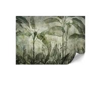 LUMASOUL Papier Peint Intissé 400x280 cm - Jungle Panoramique Tapisserie Murale Facile à Monter - Papiers Peints Modernes Pour le Salon & Chambre à Coucher - Vert