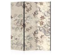 LUMASOUL Paravent Intérieur 3 Panneaux Recto - Verso Pliable - Separateur de Pieces - Cloison de Separation de Chambre pour Chambre à Coucher, Salle de séjour - 135x172 cm Japonais