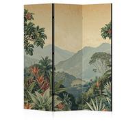 LUMASOUL Paravent intérieur à Deux côtés - Separateur de Pieces - Cloison de Separation de Chambre - 135x172 cm Nature