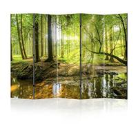 LUMASOUL Paravent intérieur à Deux côtés - Separateur de Pieces - Cloison de Separation de Chambre - 225x172 cm Nature