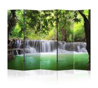 LUMASOUL Paravent intérieur à Deux côtés - Separateur de Pieces - Cloison de Separation de Chambre - 225x172 cm Nature