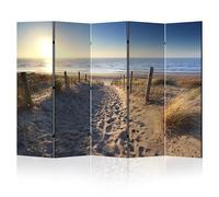 LUMASOUL Paravent intérieur à Deux côtés - Separateur de Pieces - Cloison de Separation de Chambre - 225x172 cm Nature