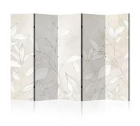 LUMASOUL Paravent intérieur à Deux côtés - Separateur de Pieces - Cloison de Separation de Chambre - 225x172 cm Nature