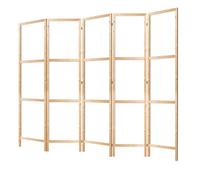 LUMASOUL Paravent Intérieur à Simple Face - 5 Panneaux - Separateur de Pieces de Style Japonais - Cloison de Separation pour Chambre à Coucher et Salon - Motif Fonds d'écran et Motifs - 225x172 cm