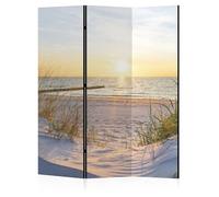 LUMASOUL Paravent intérieur Unilatéral - Separateur de Pieces - Cloison de Separation de Chambre - 135x172 cm Nature