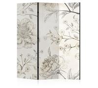 LUMASOUL Paravent intérieur Unilatéral - Separateur de Pieces - Cloison de Separation de Chambre - 135x172 cm Fleurs