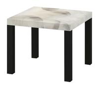 LUMASOUL Table d’appoint avec Motif Design - Abstrait Table Basse 55 x 55 x 45 cm