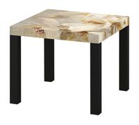 LUMASOUL Table d’appoint avec Motif Design - Fleurs Table Basse 55 x 55 x 45 cm