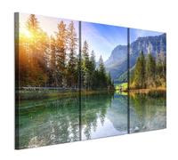 LUMASOUL Tableau Decoration Murale 3 Pièces - Impression Sur Toile Motif Nature - Tableaux Cadres pour le Salon et Chambre à Coucher - Décoration Murale - 90x60 cm