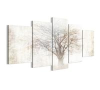 LUMASOUL Tableau Decoration Murale 5 Pièces - Impression Sur Toile Motif Nature - Tableaux Cadres pour le Salon et Chambre à Coucher - Décoration Murale - 200x100 cm