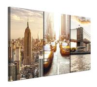 LUMASOUL Tableau Decoration Murale - Impression Sur Toile Motif Architecture - Tableaux Cadres pour le Salon et Chambre à Coucher - Décoration Murale - 90x60 cm