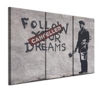 LUMASOUL Tableau Decoration Murale - Impression Sur Toile motif banksy