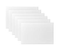 LUMASOUL Toile 60x40 cm - 6 Pièce - Toile à Peindre sur Châssis - Toiles Vierges, Blanches - Idéale pour la Peinture Acrylique et à L'huile ainsi que pour Les Croquis et Les Dessins